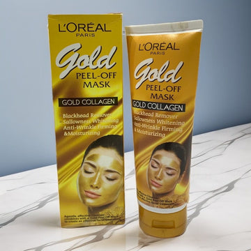 PACK OF 2 L'ORÉAL PARIS GOLD PEEL-OFF MASK GOLD COLLAGEN